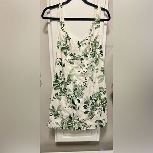 Abercrombie & Fitch Women's Green and White Dress | MT